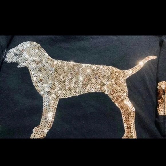 VS PINK OMBRÉ BLING TSHIRT/ YOGA LEGGINGS OUTFIT SET S - Picture 7 of 12